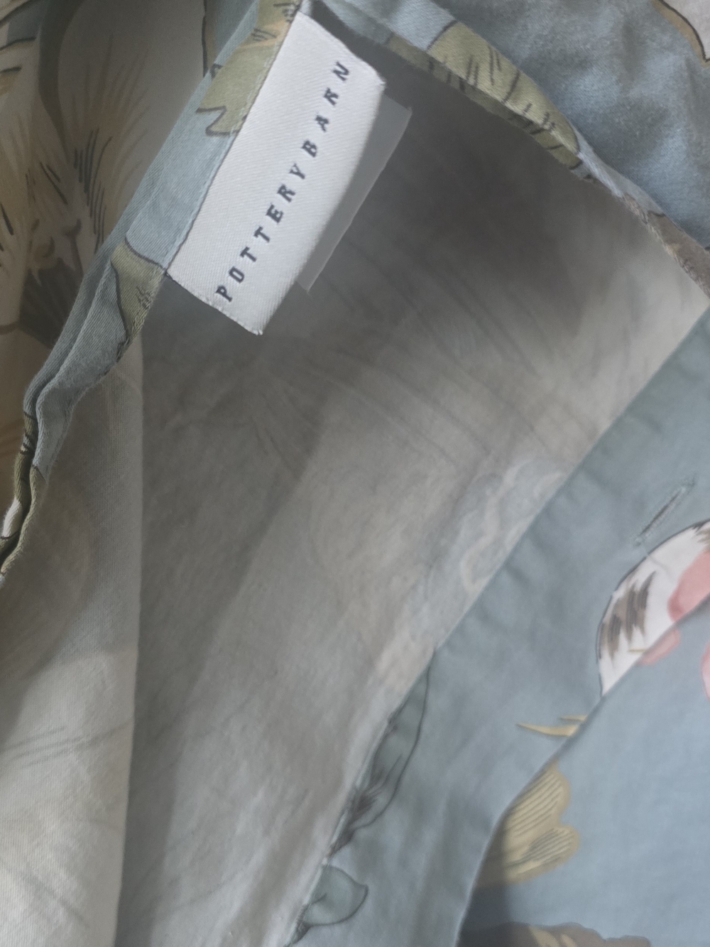 POTTERY BARN Ariane Blue Chinoserie Queen/Full Duvet - Picture 7 of 13